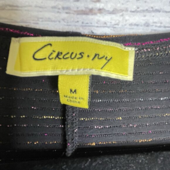 Circus Ny Blouse Women’s Size M Colorful Glitter Y2K Date Night BOHO - Picture 6 of 10